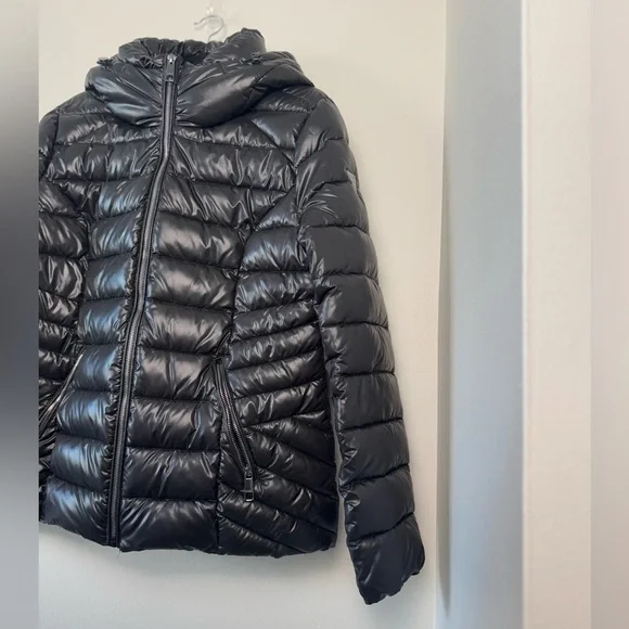 GUESS Women's Mid-Weight Hooded Balck Jacket Size 1X NWT - Picture 10 of 16